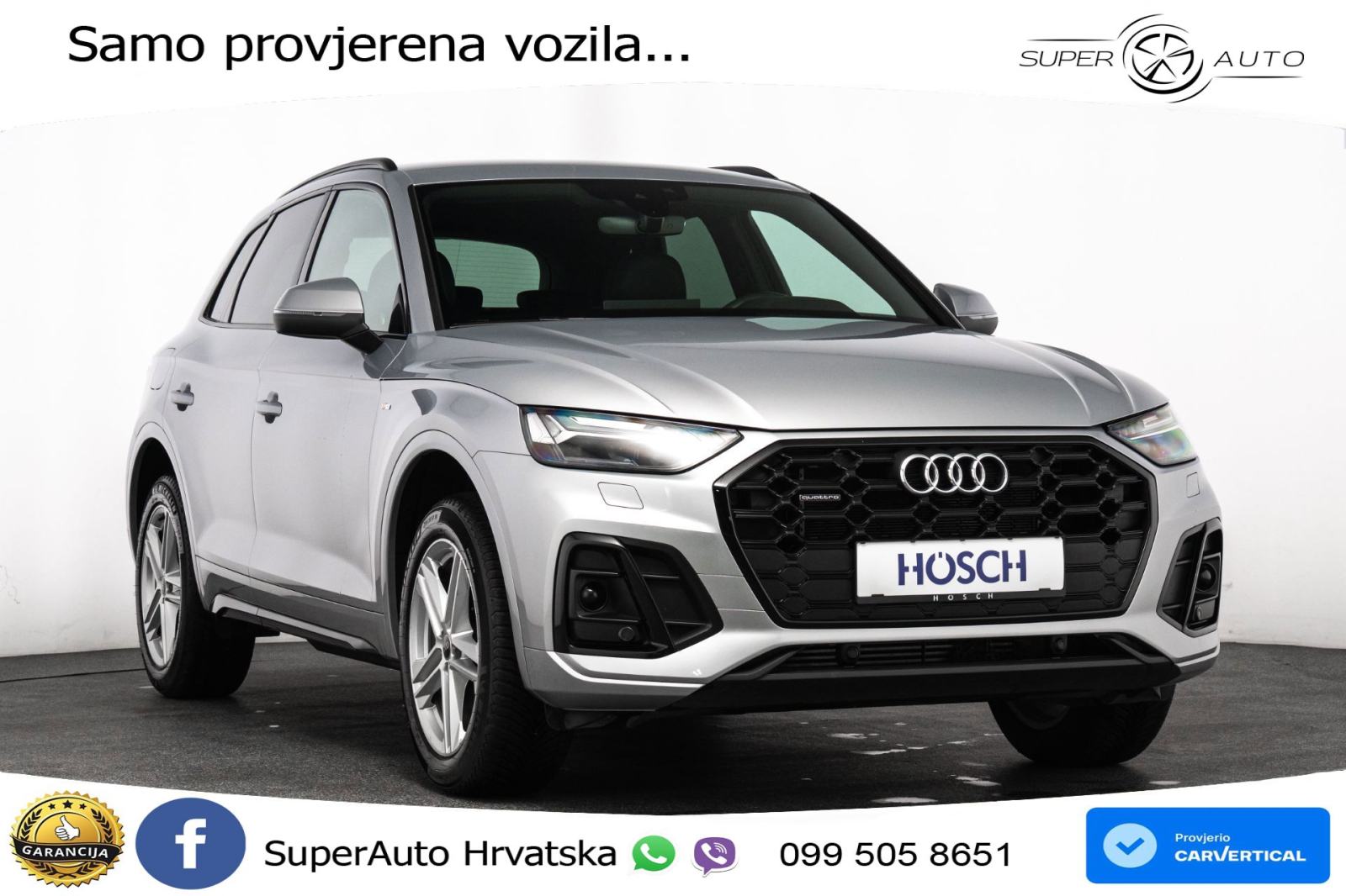 Audi Q5 50 TFSIe quattro S tronic 2x S line 299 KS, ACC+KAM+GR SJED+VI, fotografija 3