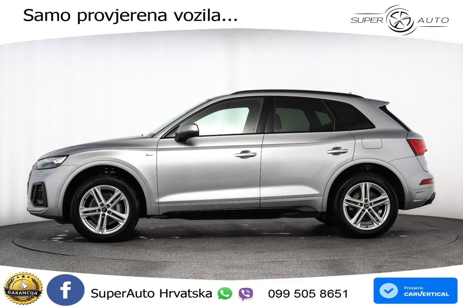 Audi Q5 50 TFSIe quattro S tronic 2x S line 299 KS, ACC+KAM+GR SJED+VI, fotografija 4