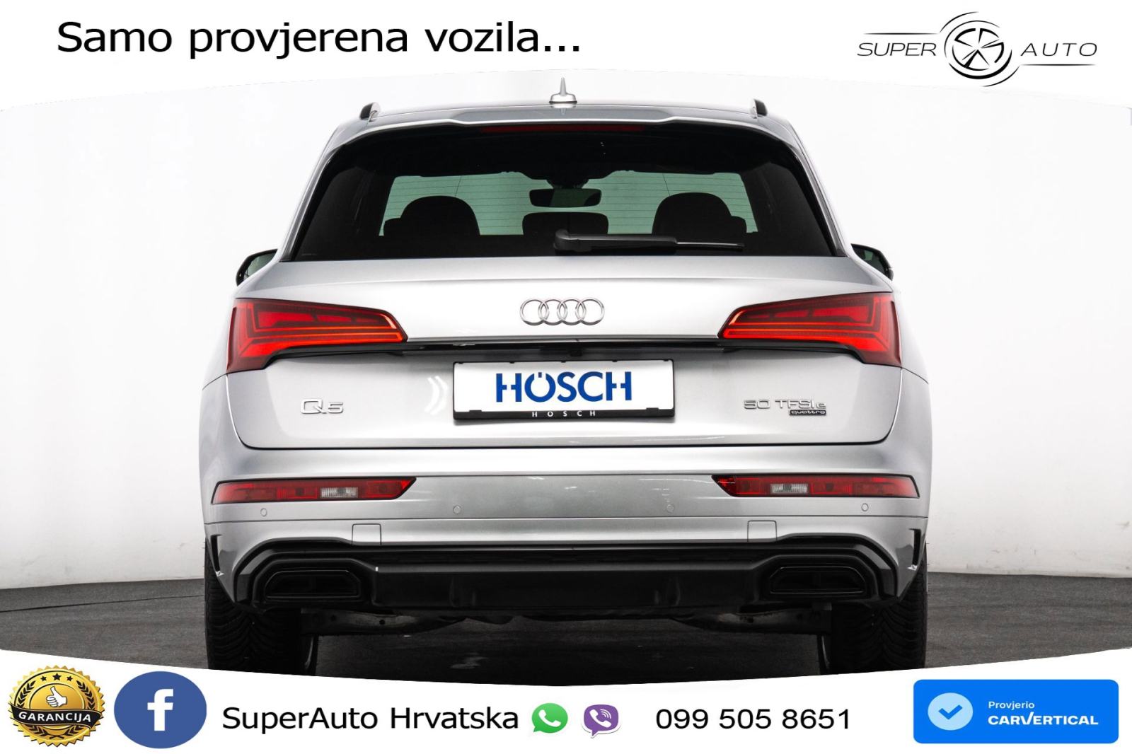Audi Q5 50 TFSIe quattro S tronic 2x S line 299 KS, ACC+KAM+GR SJED+VI, fotografija 6