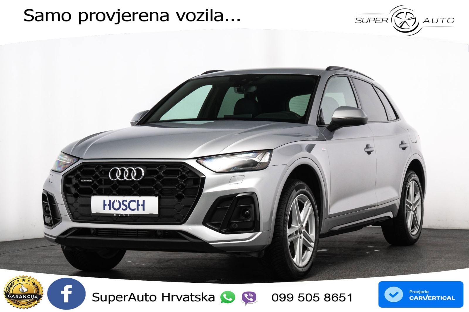 Audi Q5 50 TFSIe quattro S tronic 2x S line 299 KS, ACC+KAM+GR SJED+VI