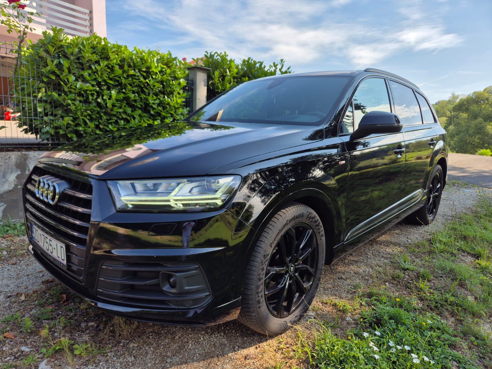 Audi Q7 3,0 TDI Tiptronic S-Line Shadow paket Zračni ovjes, pogled izvana - slika 1