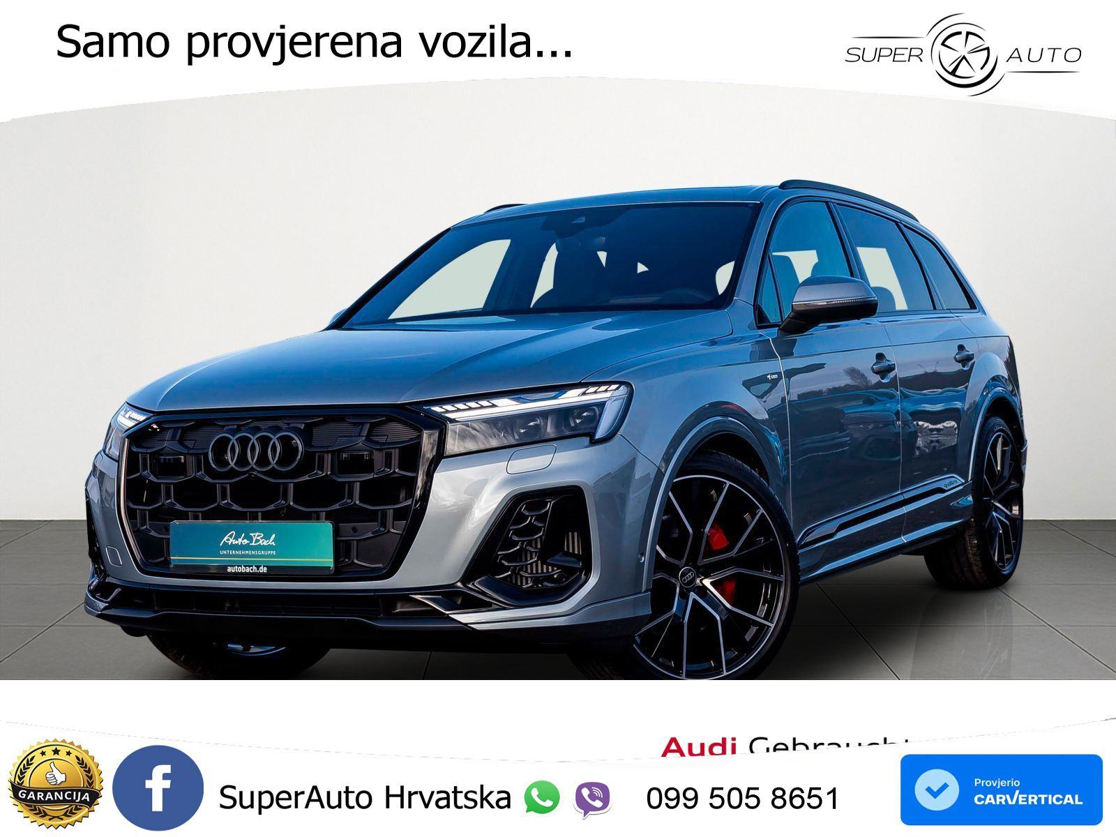 Audi Q7 55 TFSI quattro Aut. S line 340 KS, PANO+ZRAČ+360+GR SJED+HEAD