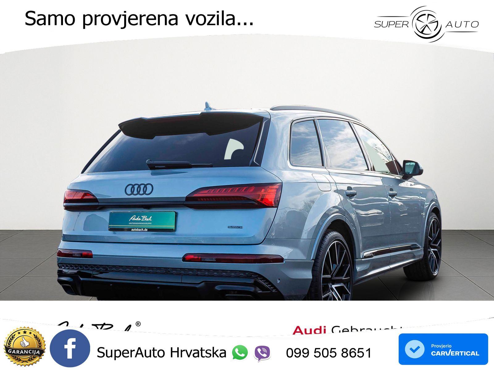 Audi Q7 55 TFSI quattro Aut. S line 340 KS, PANO+ZRAČ+360+GR SJED+HEAD, fotografija 4