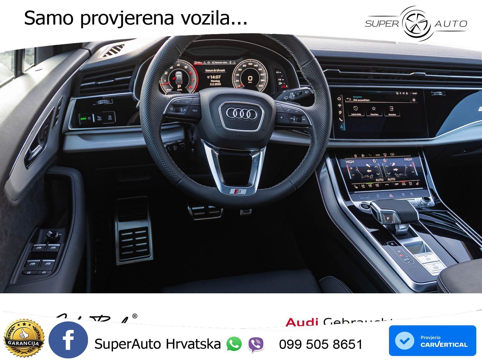 Audi Q7 55 TFSI quattro Aut. S line 340 KS, PANO+ZRAČ+360+GR SJED+HEAD, fotografija 15