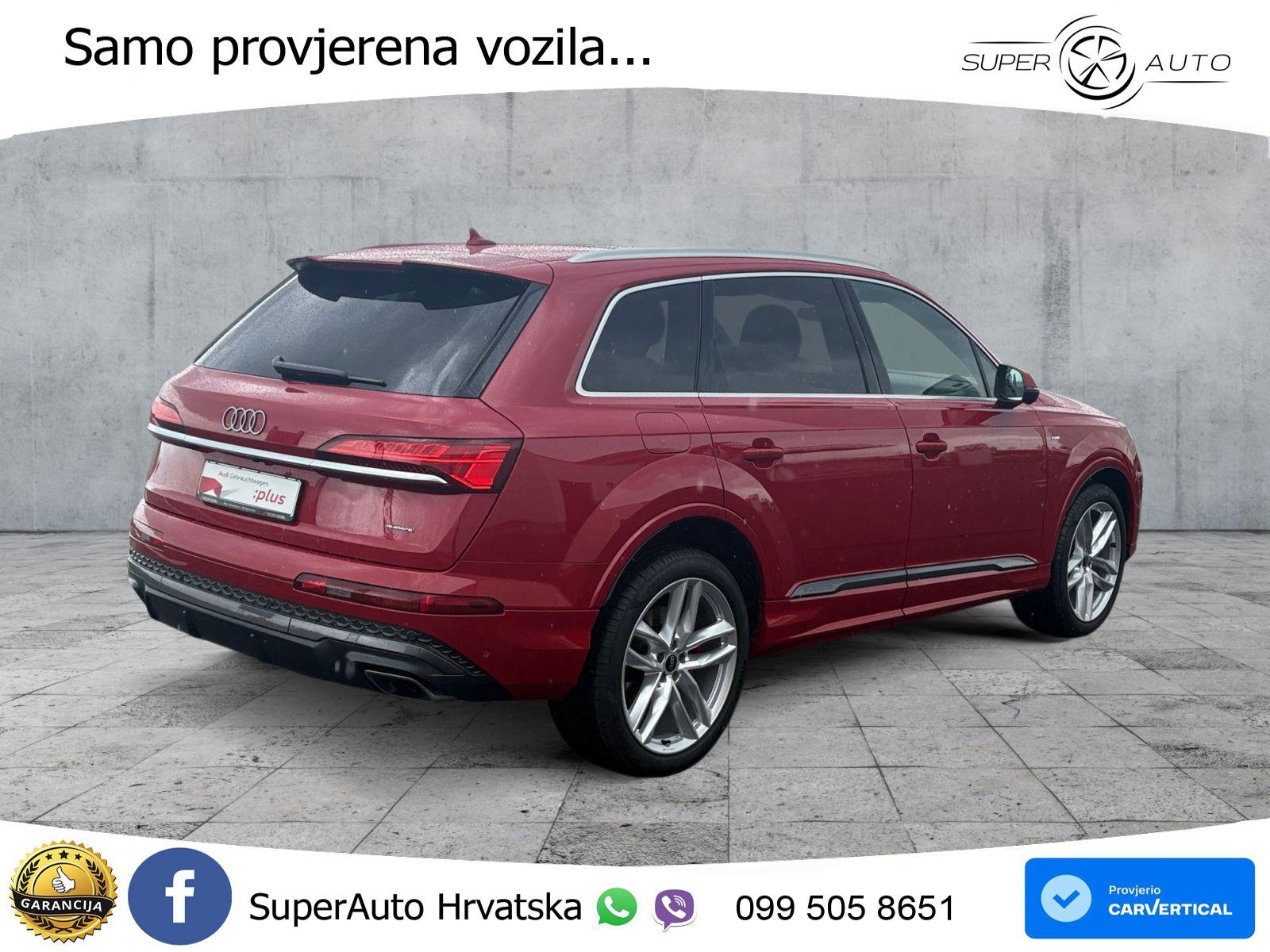 Audi Q7 55 TFSI quattro Aut. S line 340 KS, PANO+ZRAČ+360+GR SJED+HEAD, fotografija 5