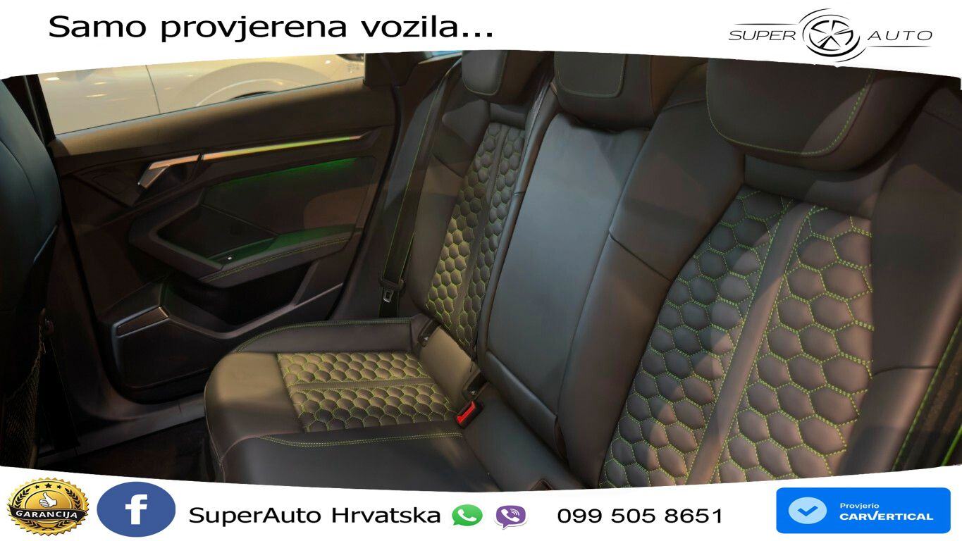 Audi RS3 Sedan 2.5 TFSI (400 KS) quattro S tronic LED+GR SJED+ACC, fotografija 16