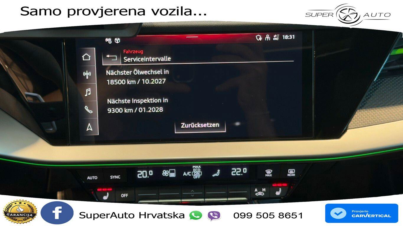 Audi RS3 Sedan 2.5 TFSI (400 KS) quattro S tronic LED+GR SJED+ACC, fotografija 19