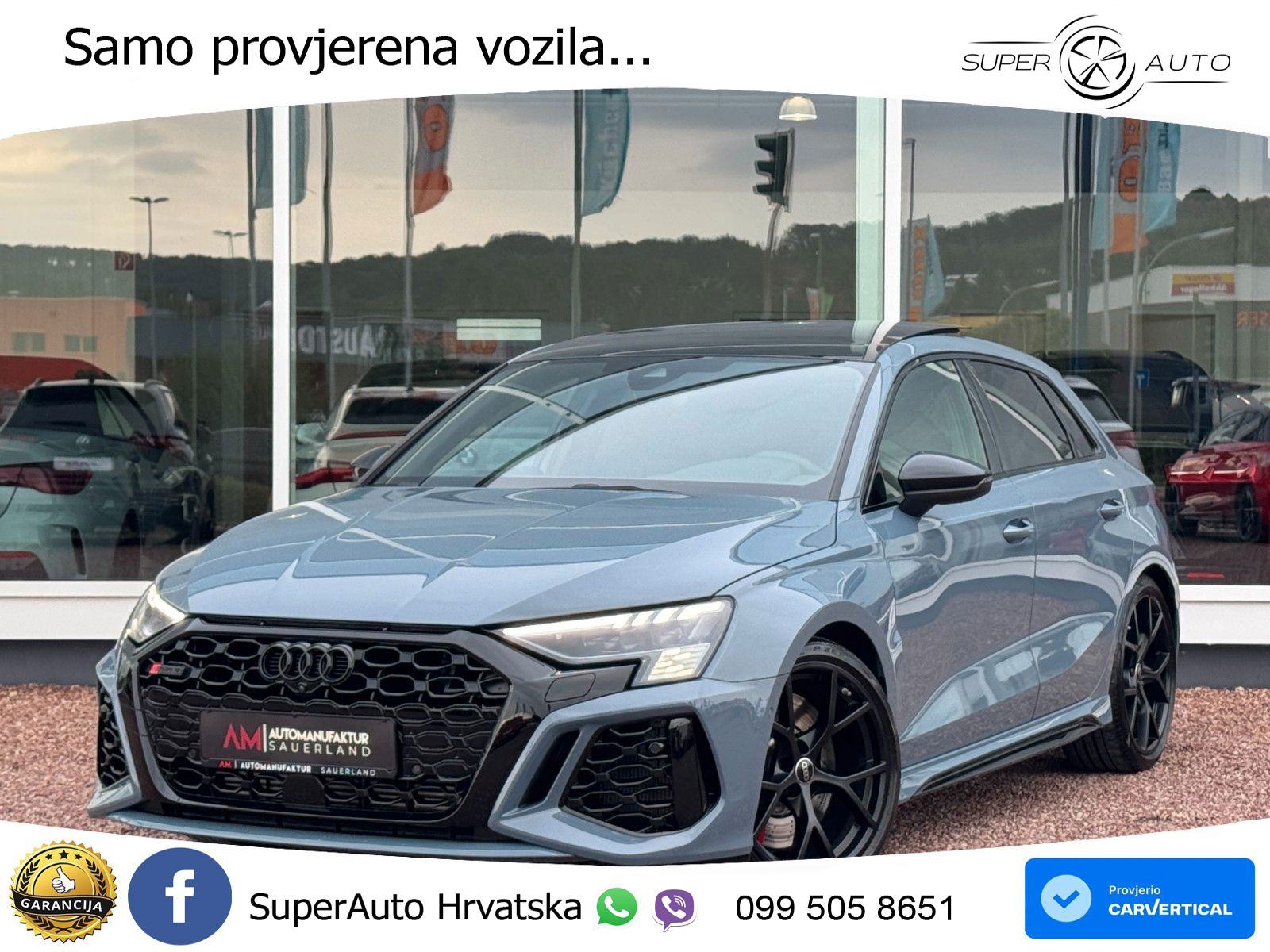 Audi RS3 Sedan 2.5 TFSI (400 KS) quattro S tronic LED+GR SJED+ACC, fotografija 1