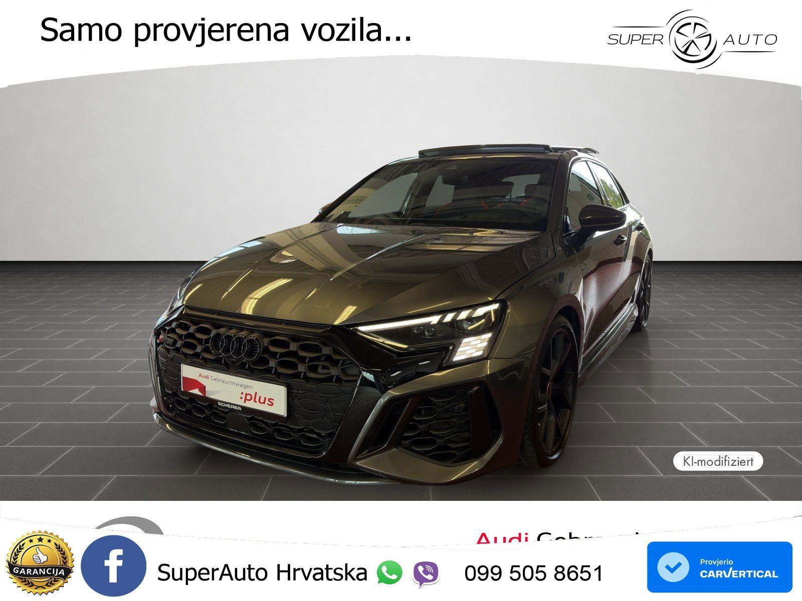 Audi RS3 Sportback 2.5 TFSI (400 KS) quattro S tronic, fotografija 1
