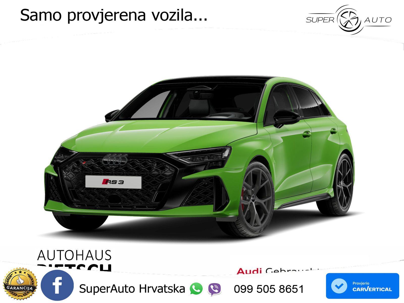 Audi RS3 Sportback 2.5 TFSI (400 KS) quattro S tronic