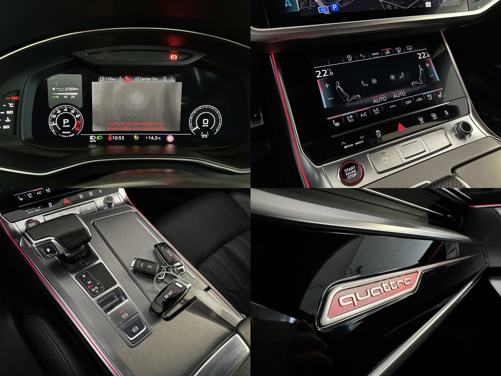 Audi RS7 4.0 TFSI |SoftC|NightV|HUD|Masaža|Hlajenje|ACC|R22, fotografija 13