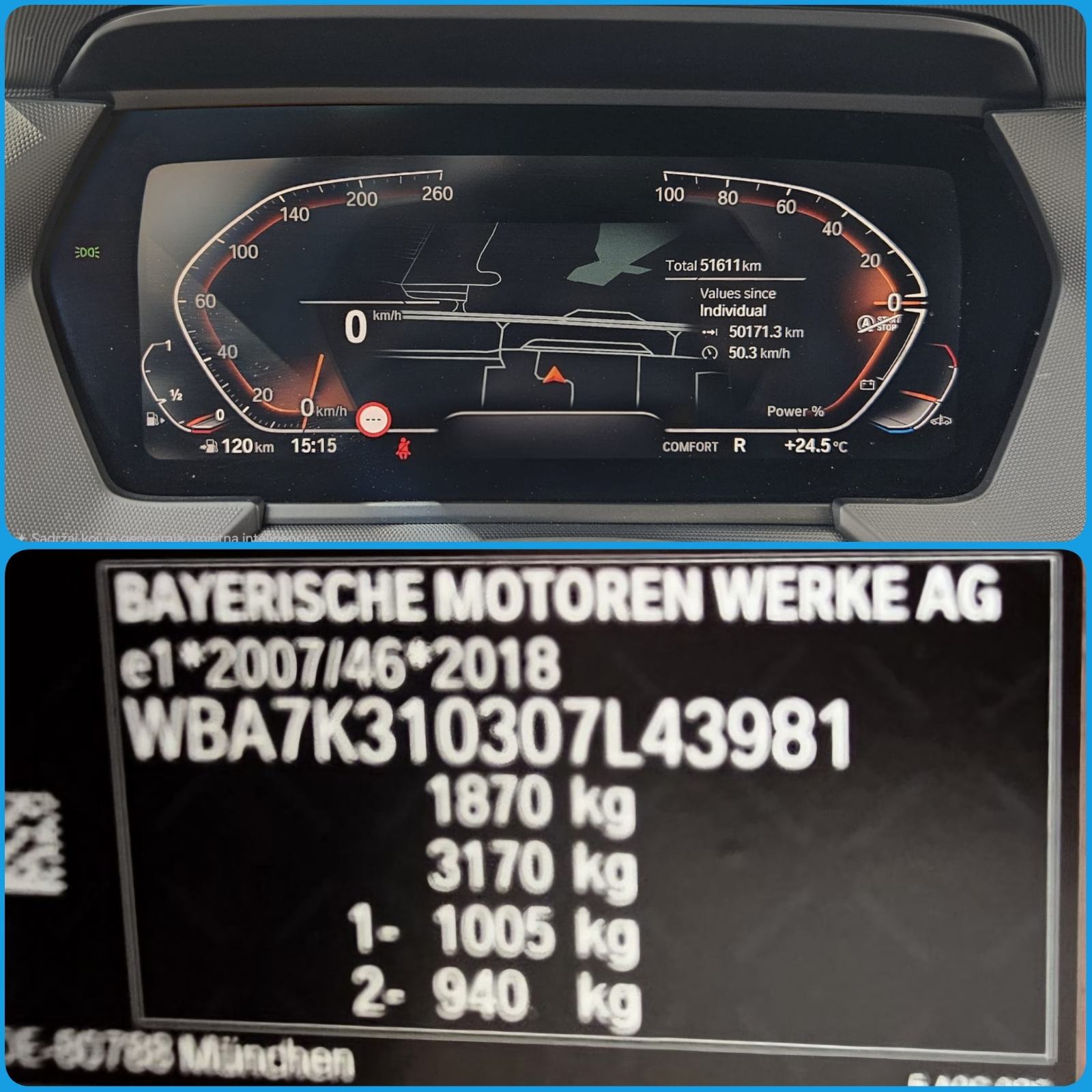 BMW 118i automatik Luxuri Line 52000 km, fotografija 14