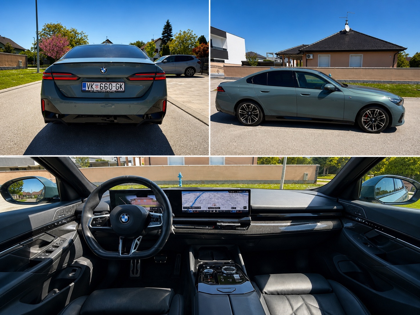 Bmw 520d , Cape York Green , M-preformance , Carbon,Iconic Glow,360°, fotografija 3