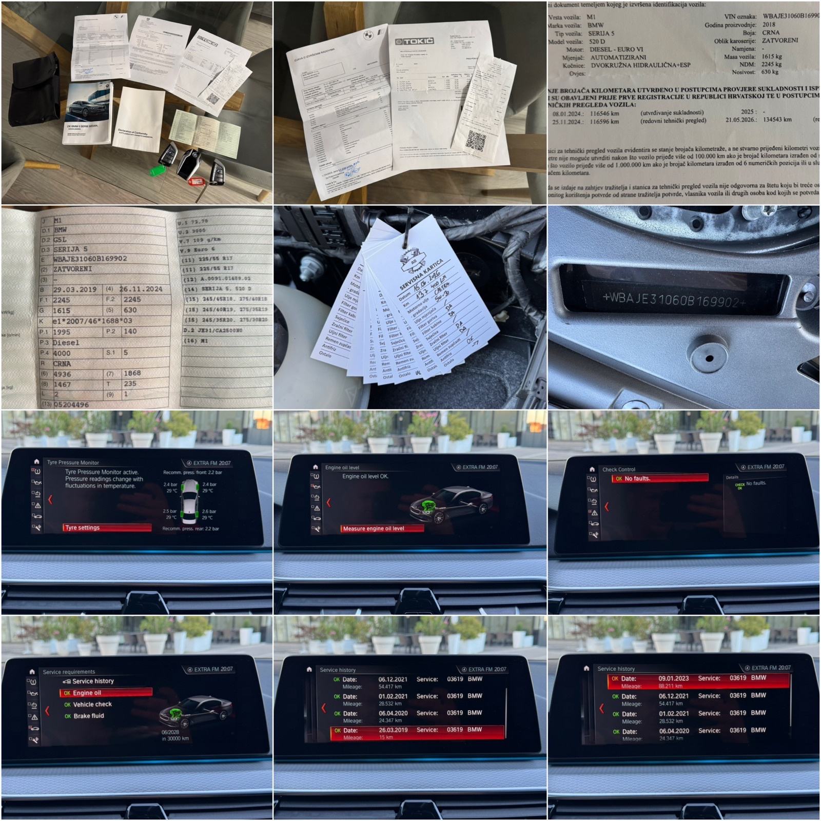 BMW 520d **///M PAKET,AUTOMATIK,REG 05/27,SERVISNA,4 KLJUČA,140 KW**, fotografija 15