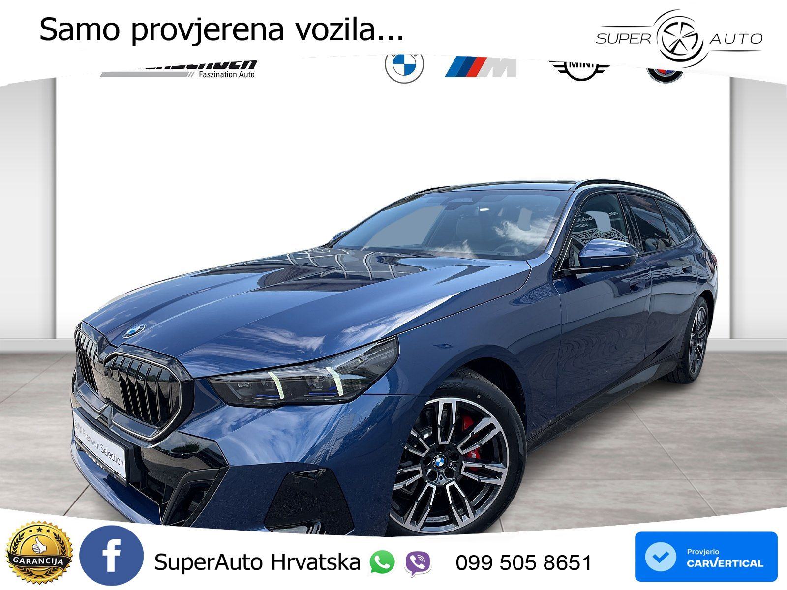 BMW 520d Touring (197 KS) xDrive Steptronic M Sport LED+GR SJED+ACC, pogled izvana - slika 1