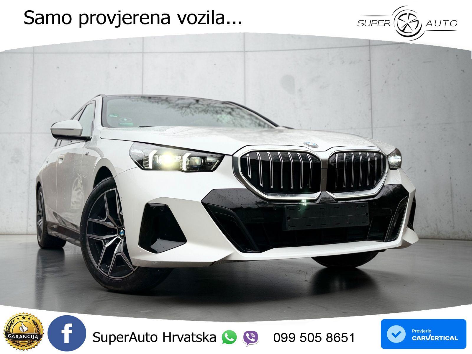 BMW 520d Touring (197 KS) xDrive Steptronic M Sport LED+GR SJED+ACC, pogled izvana - slika 1