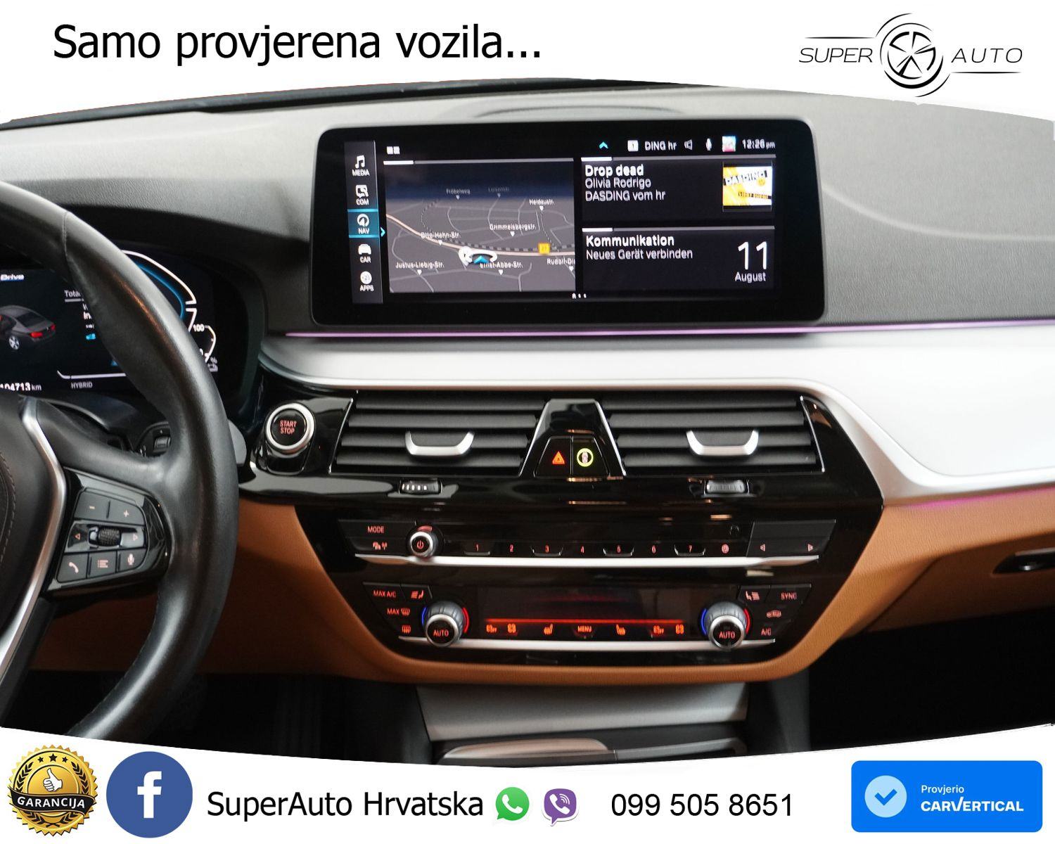 BMW 530e Aut. 292 KS, ACC+LED+360+GR SJED+VIRT+ASIST, fotografija 12