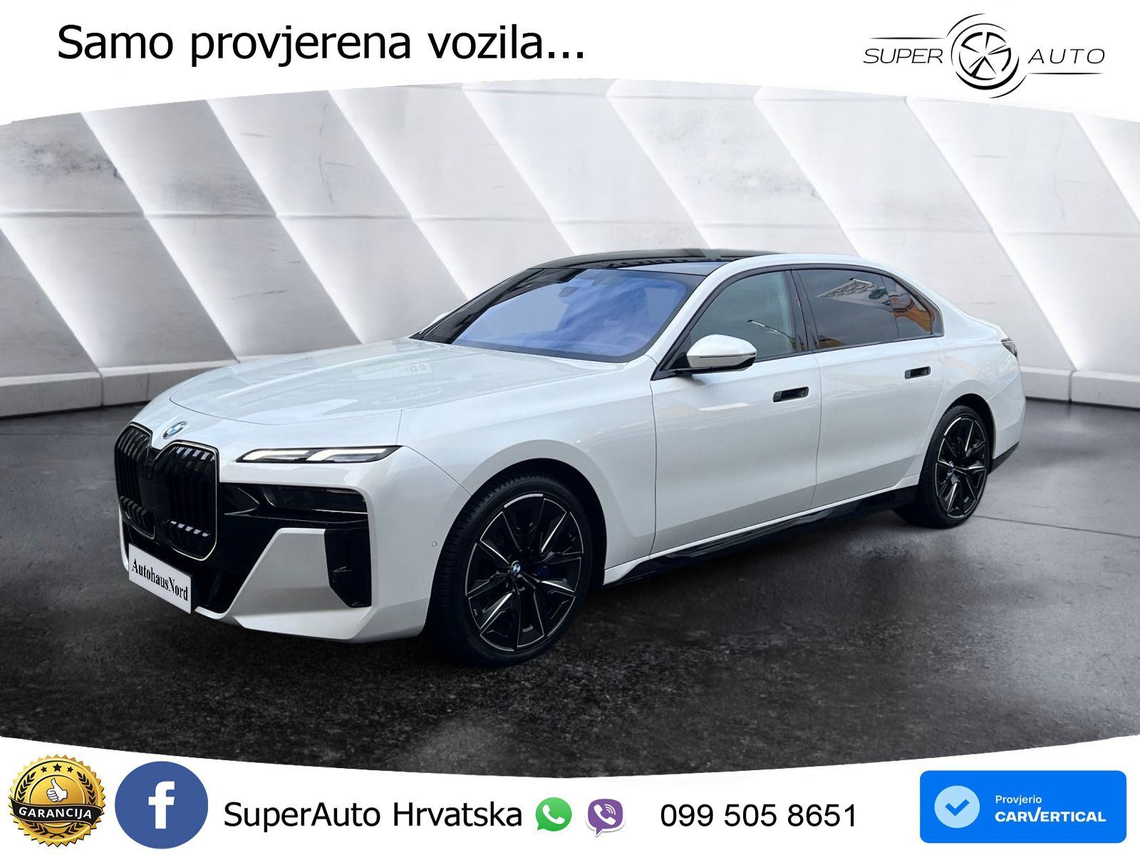 BMW 740d (299 KS) xDrive Steptronic ZRAČNI+ACC+GR SJED+KAM+PANO, pogled izvana - slika 1