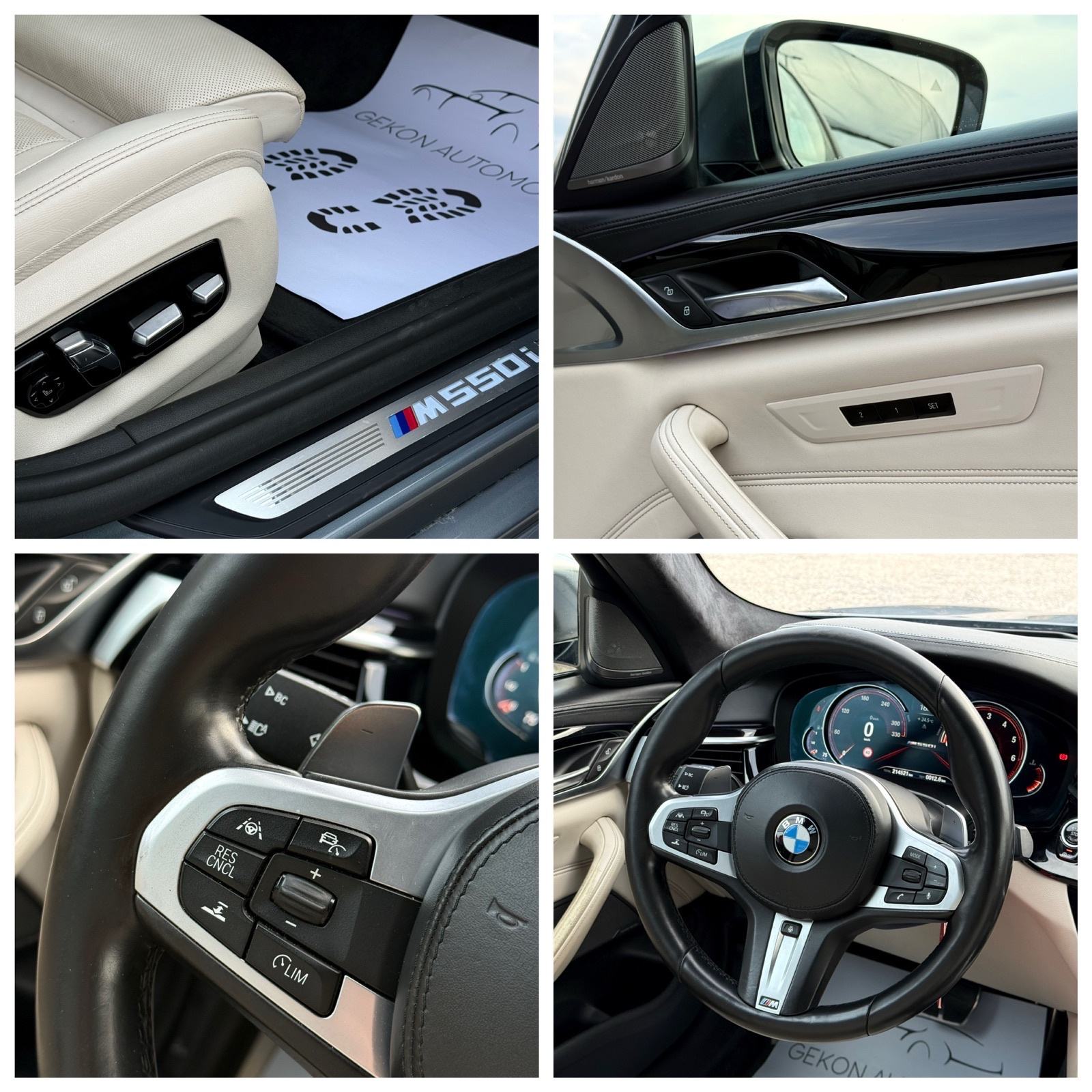 BMW M550i 4.4 V8 INDIVIDUAL,FULL OPREMA,SERVISNA,REG11/26,JAMSTVO, fotografija 18