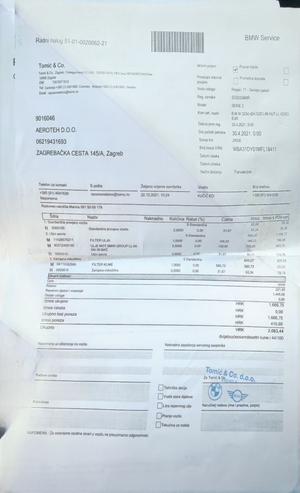 BMW serija 3 320d automatik, fotografija 13