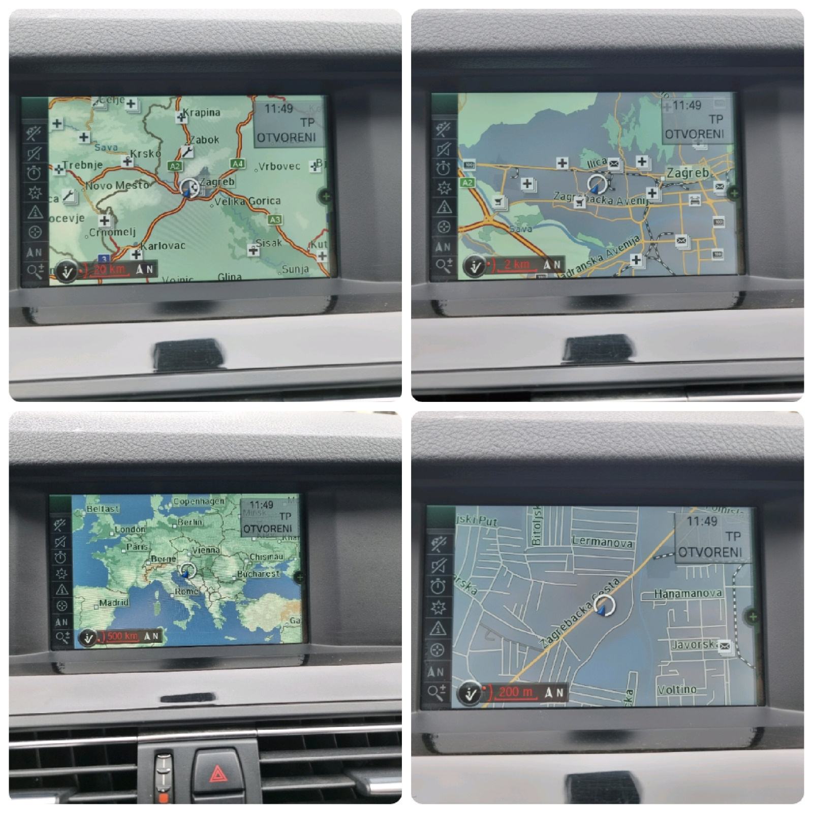 BMW SERIJA 5 520d-1 VL-8 BRZINA+F1-2xPARK SENZORI-CRNI KROV-NOVI LANAC, fotografija 15