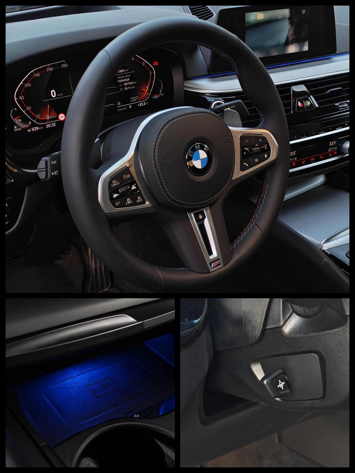 BMW serija 5 520d M sport digital key, fotografija 13