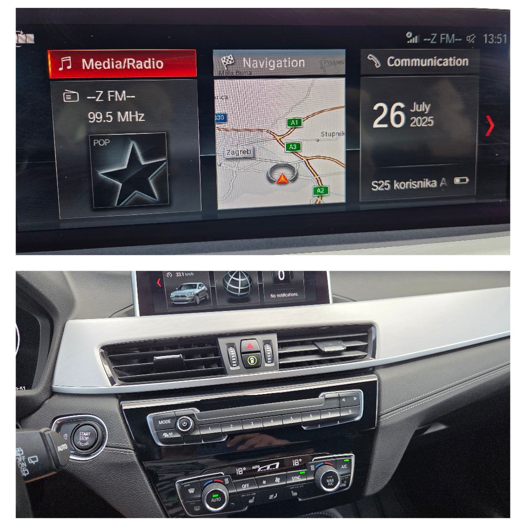 BMW X2 18i benzin automatik M felge i unutrasnjost kamera LED Keyless, fotografija 15