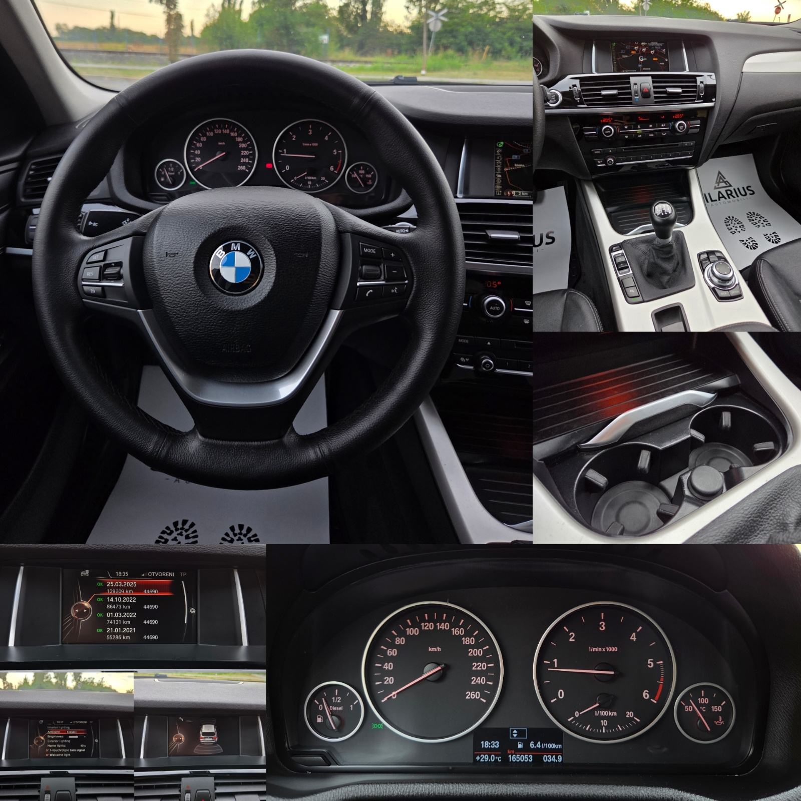 BMW X3 2.0D - 165TKM-JAMSTVO 12MJ-ALU18,KOŽA,AMBIENT,KUKA, fotografija 14