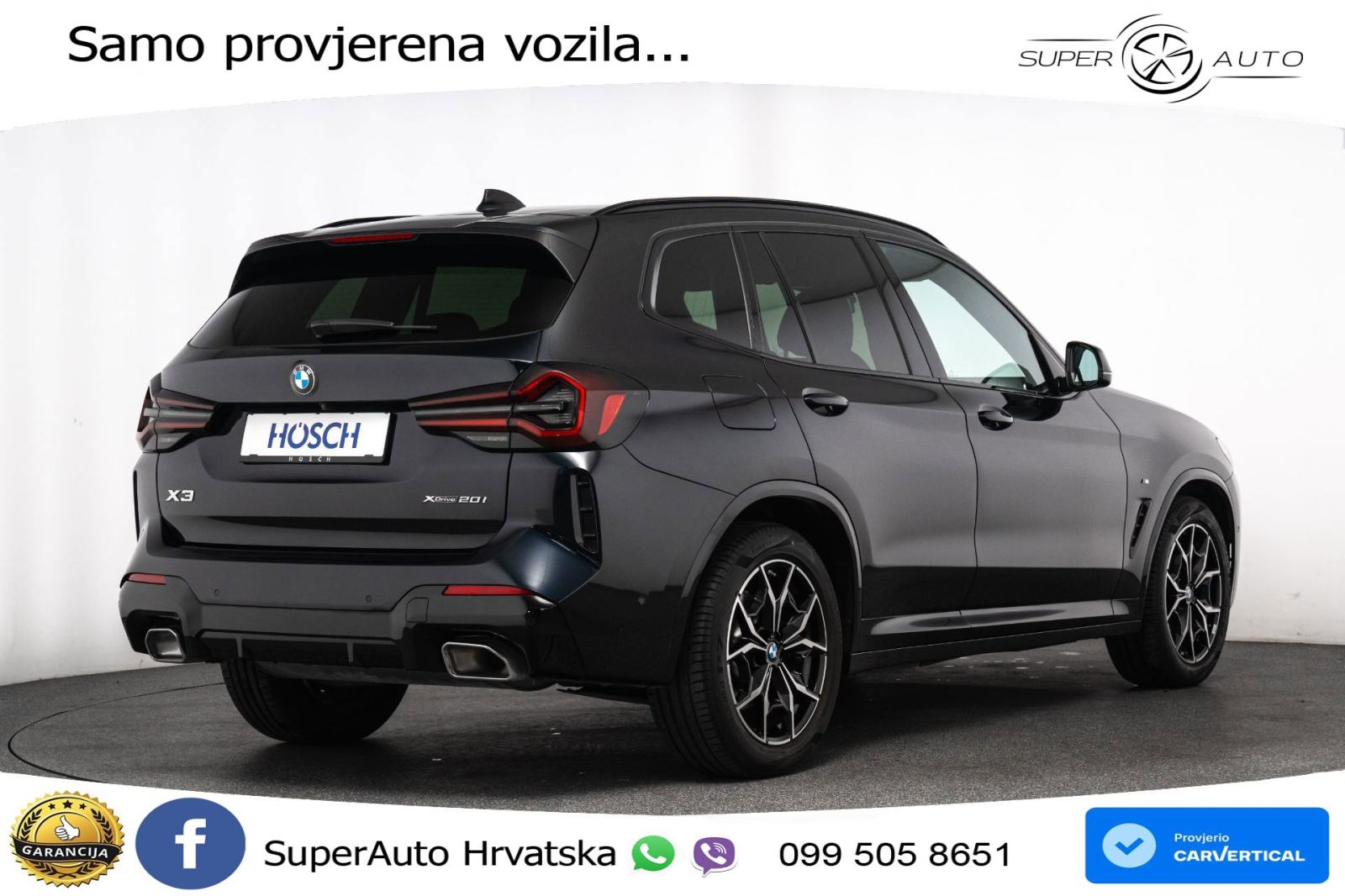 BMW X3 20i xDrive Steptronic M Sport 184 KS, LED+ASIST+GR SJED+KAM+PDC, fotografija 5
