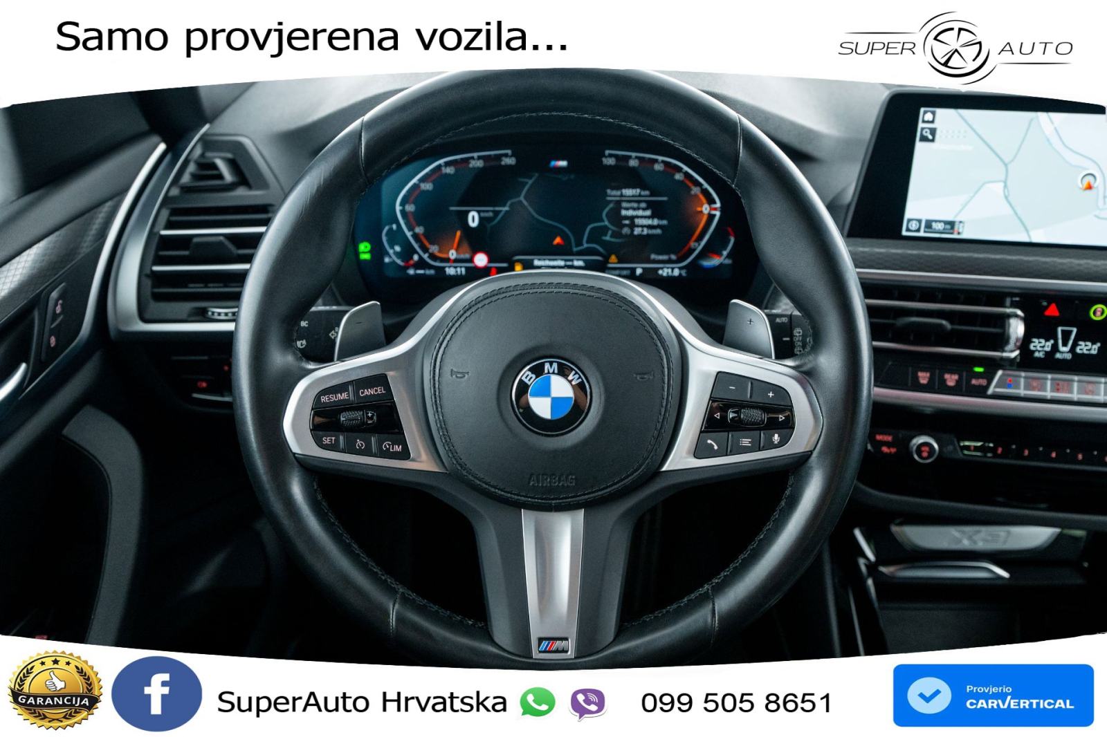 BMW X3 20i xDrive Steptronic M Sport 184 KS, LED+ASIST+GR SJED+KAM+PDC, fotografija 7