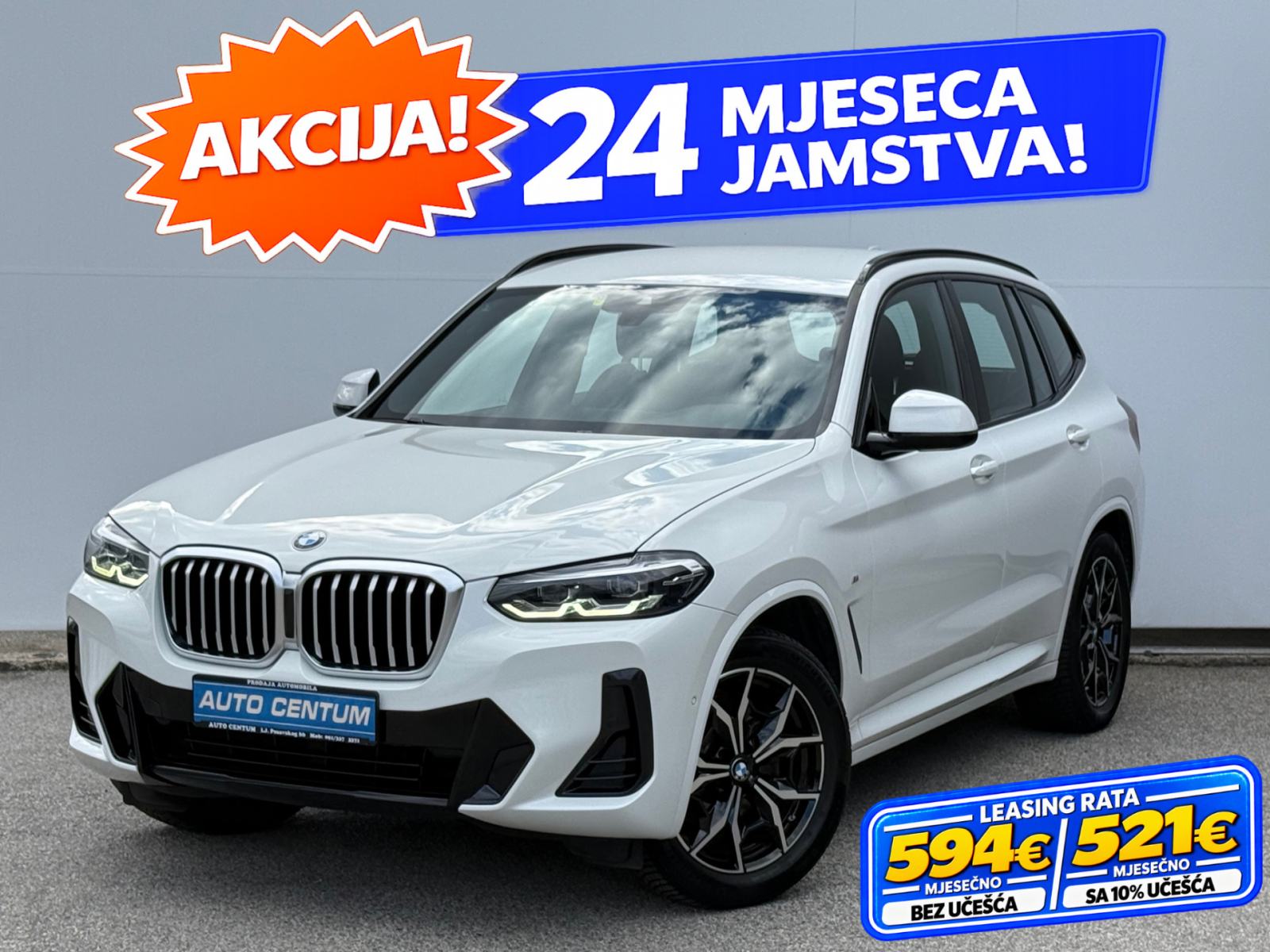 BMW X3 xDrive 20d MSPORT| 24MJ JAMSTVA |PDV, fotografija 1