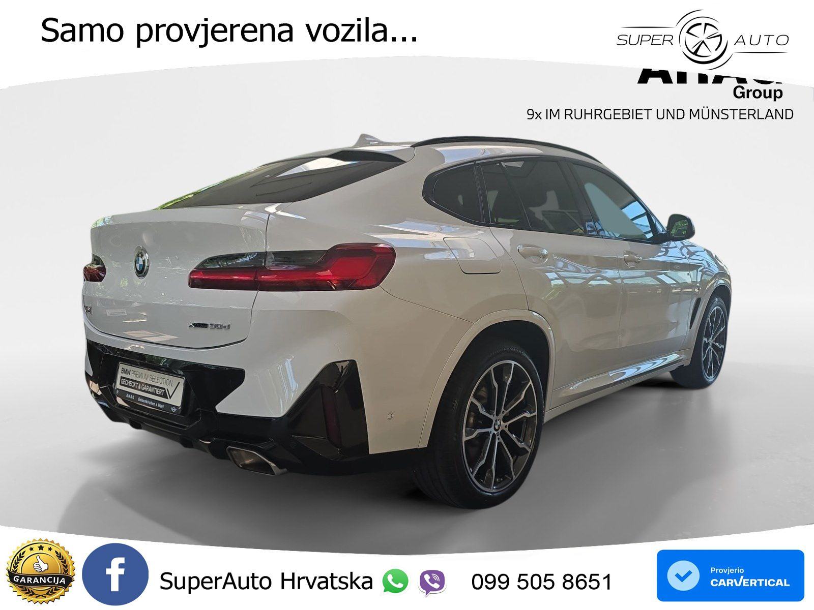 BMW X4 30d xDrive Aut. 286 KS, LED+ACC+VIRT+GR SJED+PANO+KAM+PARK, fotografija 2