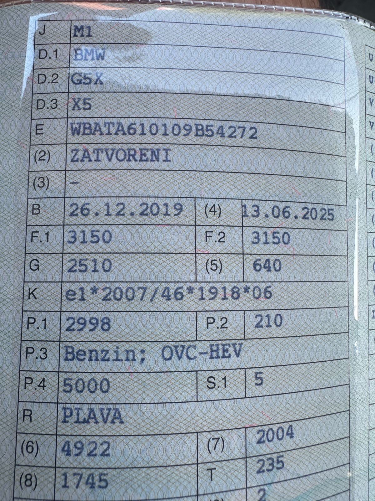 BMW X5 xDrive45e automatik M-paket sustavu PDV a, fotografija 18
