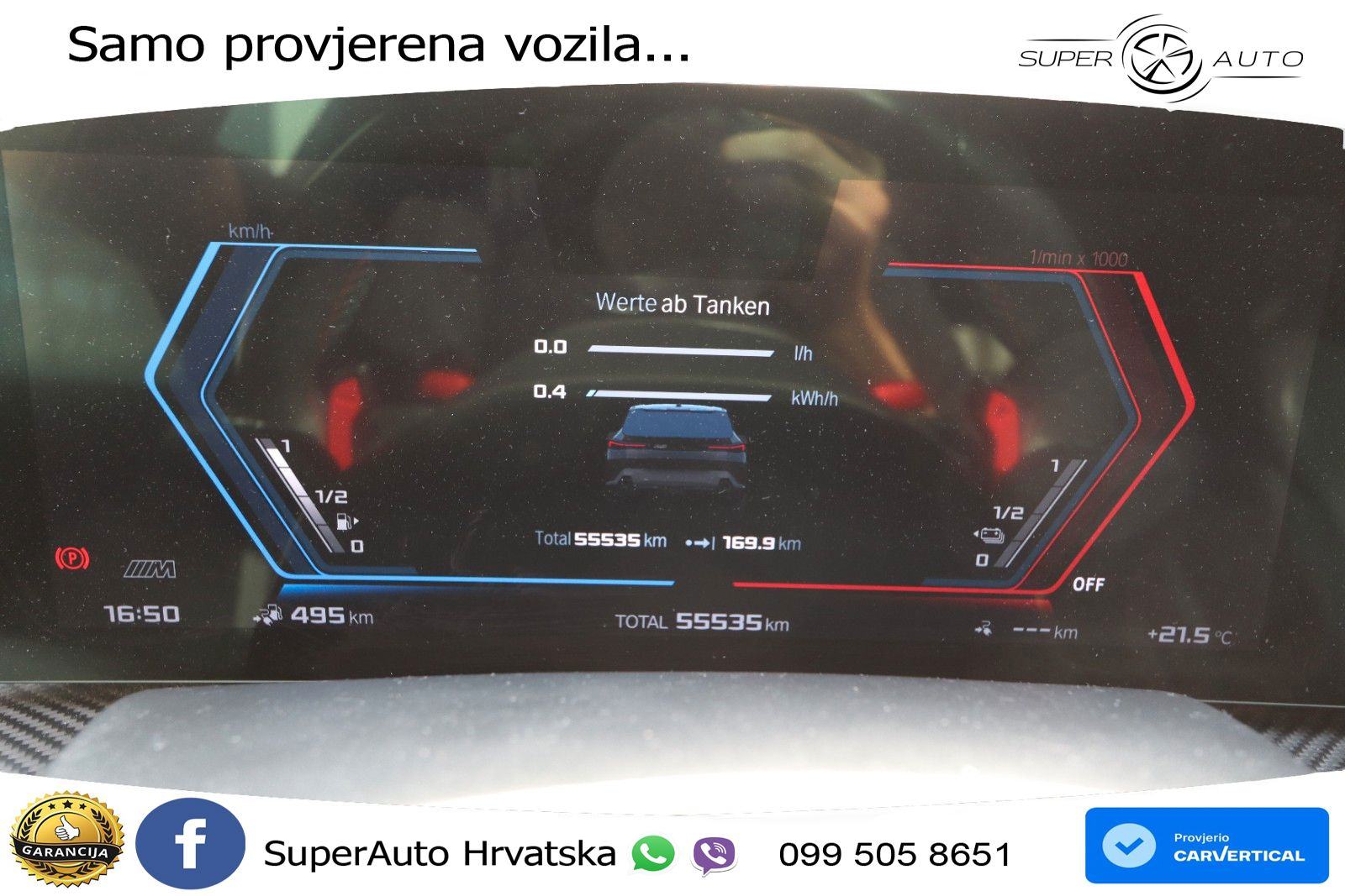 BMW XM 50e (476 KS) M xDrive M Steptronic LED+GR SJED+ACC, fotografija 19