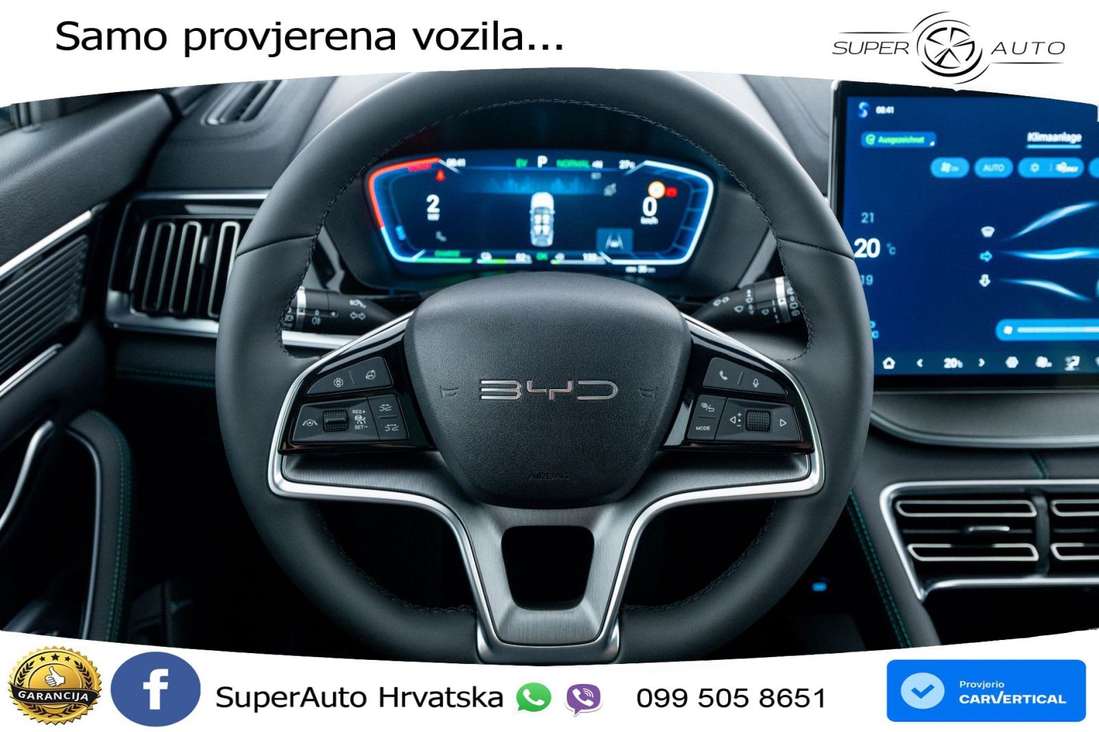 NOVO BYD Seal U 1.5L DM-i 4x4 Aut. Design 324 KS, LED+ACC+GR SJED+PANO, fotografija 7