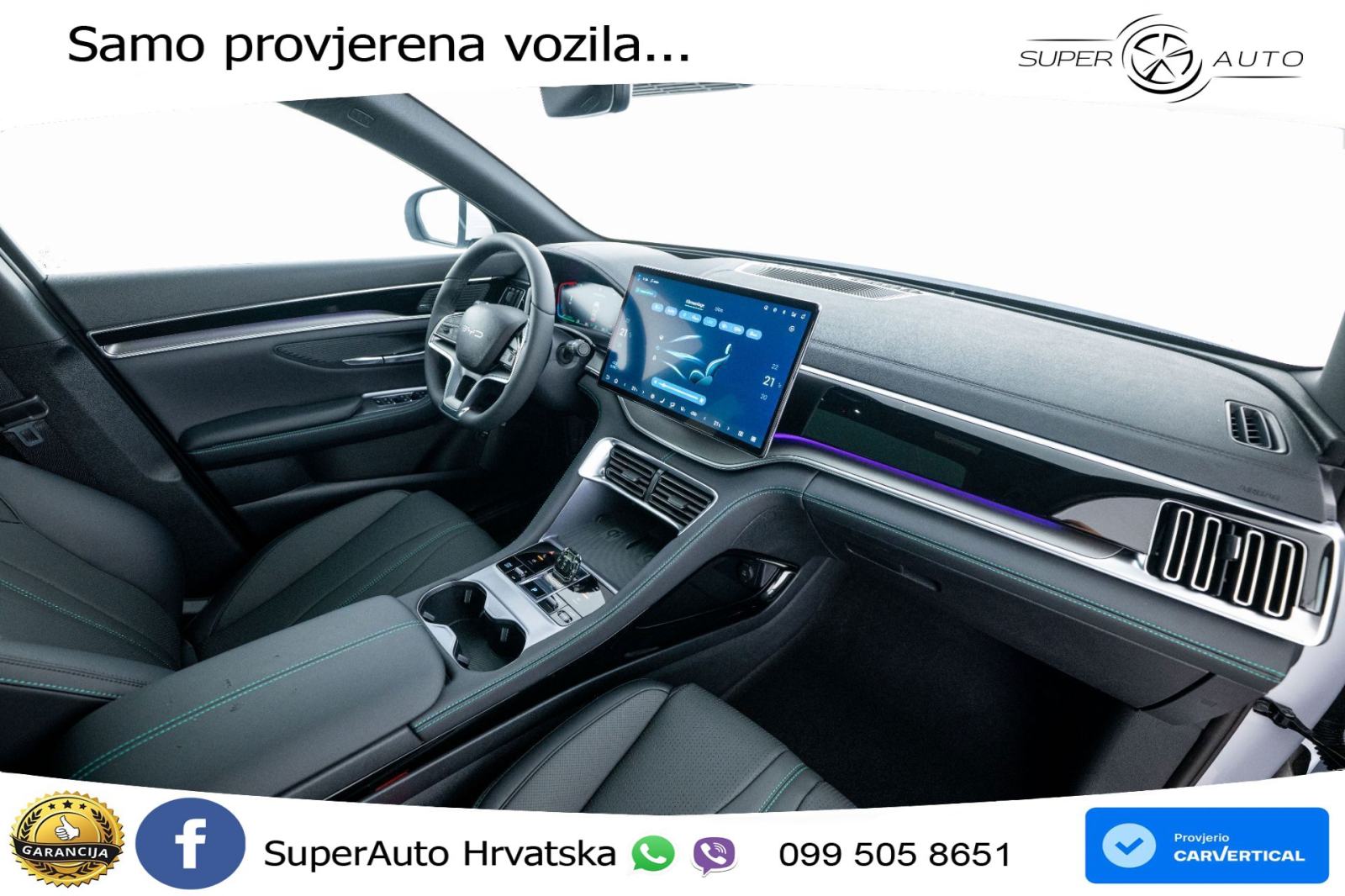 NOVO BYD Seal U 1.5L DM-i Aut. Boost 218 KS, LED+ACC+GR SJED+360+PANO, fotografija 14