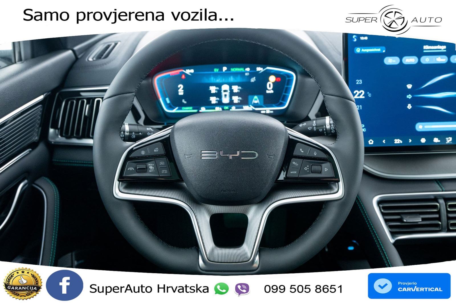 NOVO BYD Seal U DM-i 1.5L Aut. Boost 218 KS, ACC+360+GR SJED+PANO+HEAD, fotografija 8