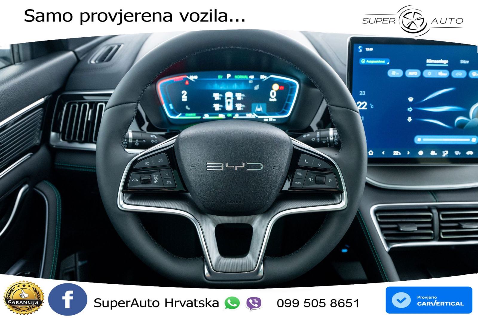 NOVO BYD Seal U DM-i 1.5L Aut. Boost 218 KS, ACC+360+GR SJED+PANO+HEAD, fotografija 8