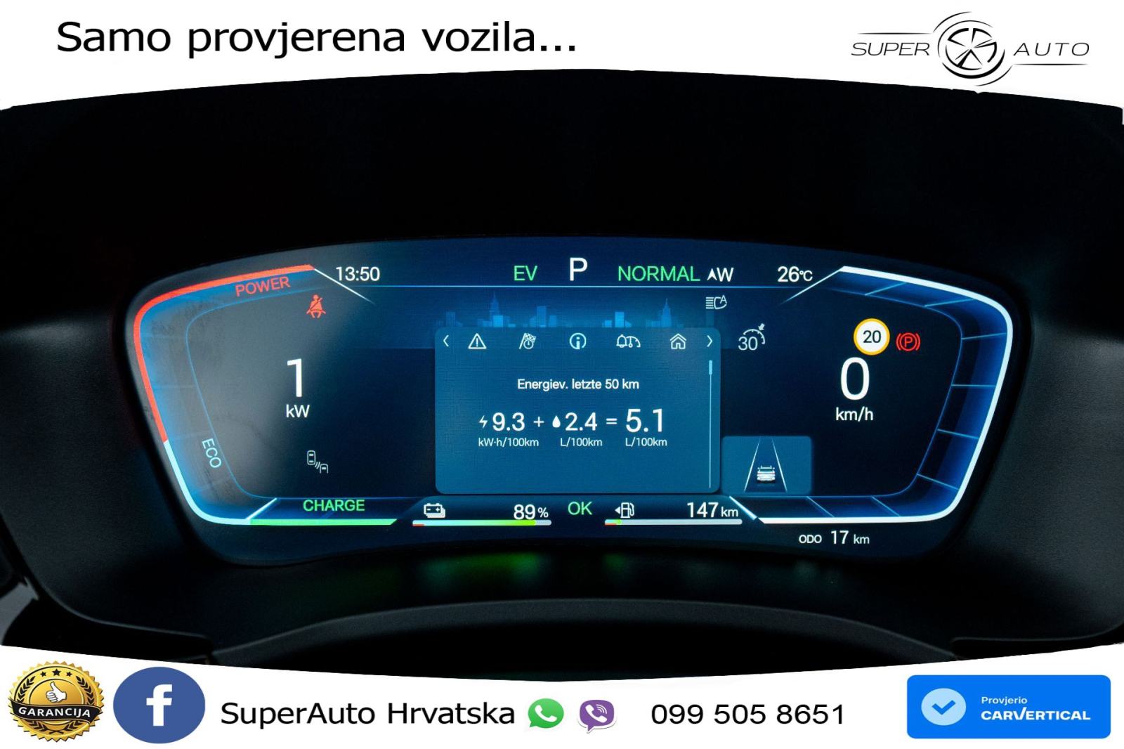 NOVO BYD Seal U DM-i 1.5L Aut. Boost 218 KS, ACC+360+GR SJED+PANO+HEAD, fotografija 9
