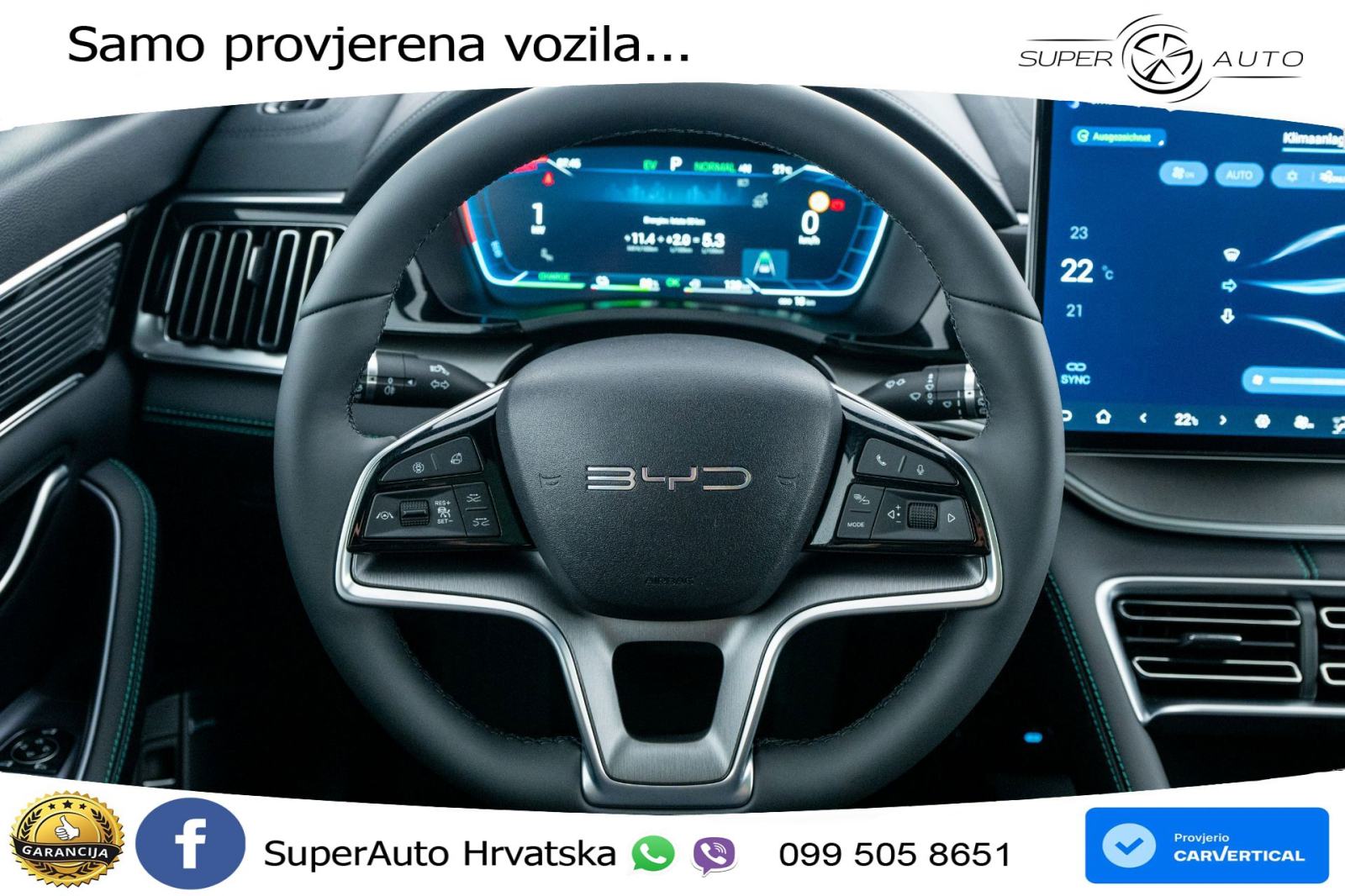 NOVO BYD Seal U DM-i 1.5L Aut. Boost 218 KS, ACC+360+GR SJED+PANO+HEAD, fotografija 8