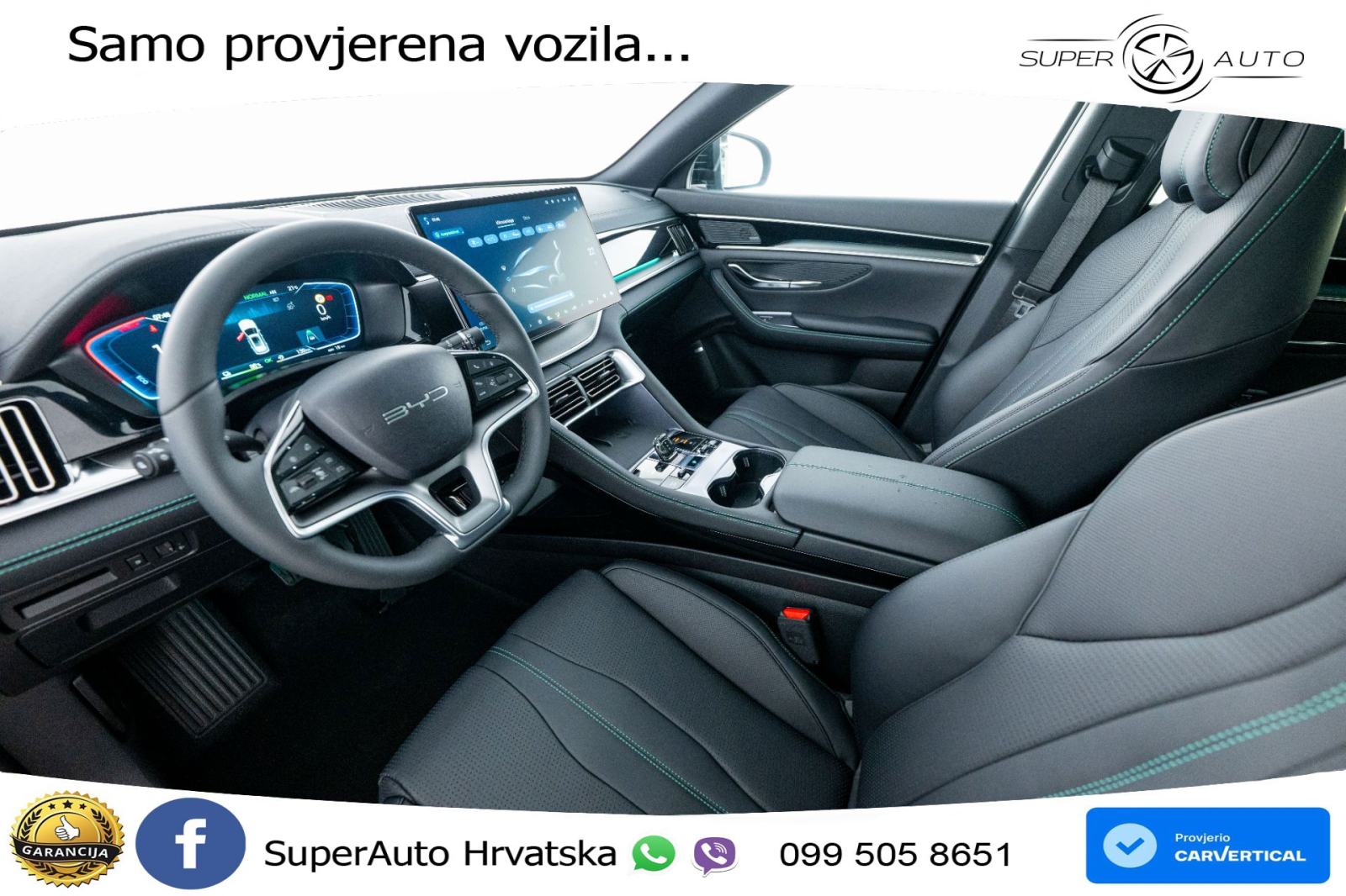 NOVO BYD Seal U DM-i 1.5L Aut. Boost 218 KS, ACC+360+GR SJED+PANO+HEAD, fotografija 10