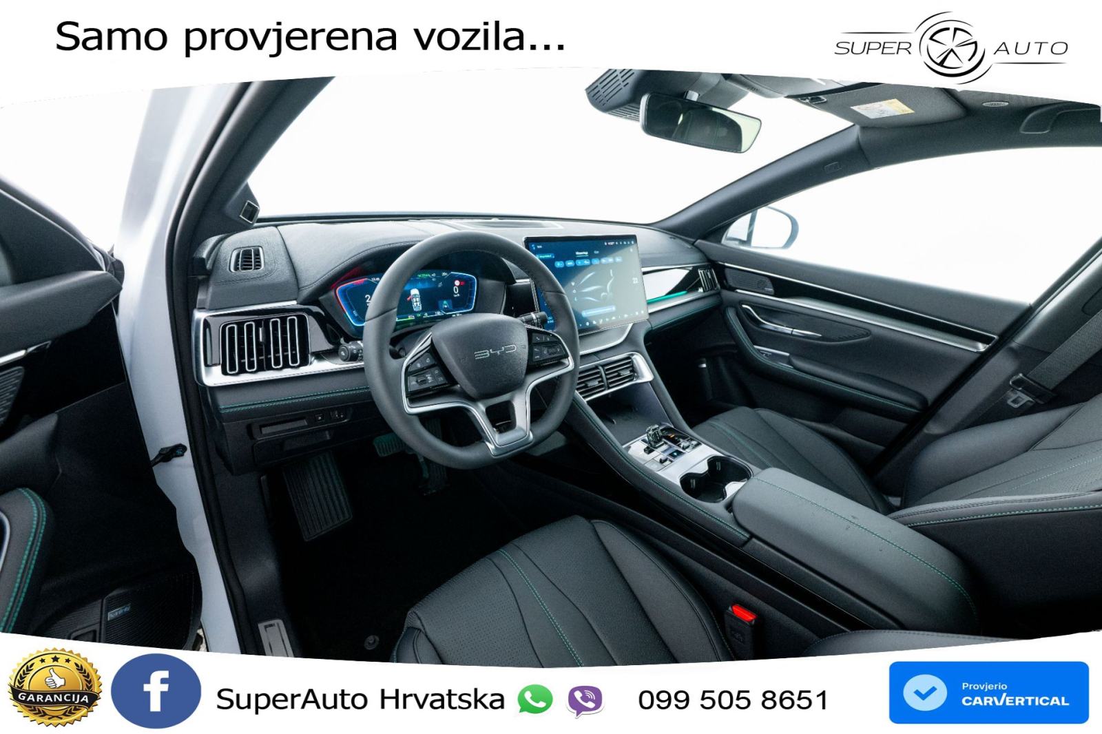 NOVO BYD Seal U DM-i 1.5L Aut. Boost 218 KS, ACC+360+GR SJED+PANO+HEAD, fotografija 10