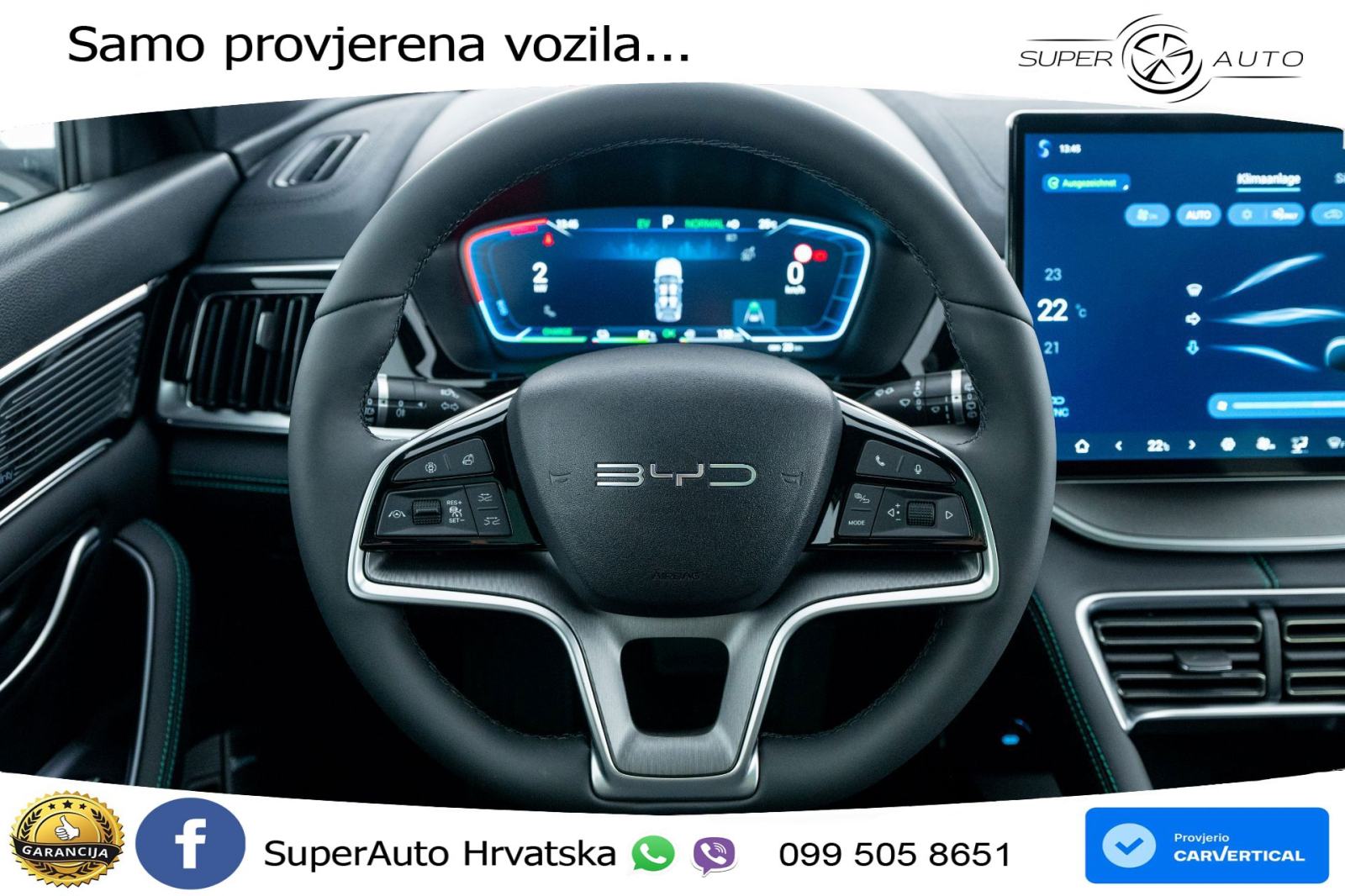 NOVO BYD Seal U DM-i 1.5L Aut. Boost 218 KS, ACC+360+GR SJED+PANO+HEAD, fotografija 8