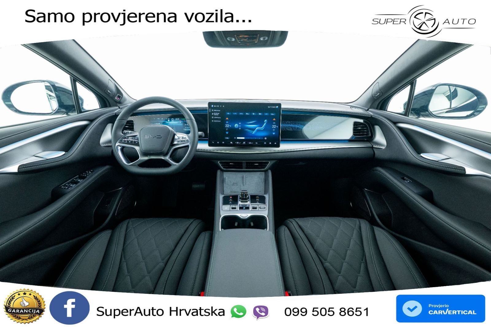 NOVO BYD Sealion 7 82,5 kWh Comfort 313 KS, LED+ACC+4xGR SJED+360+PANO, fotografija 6