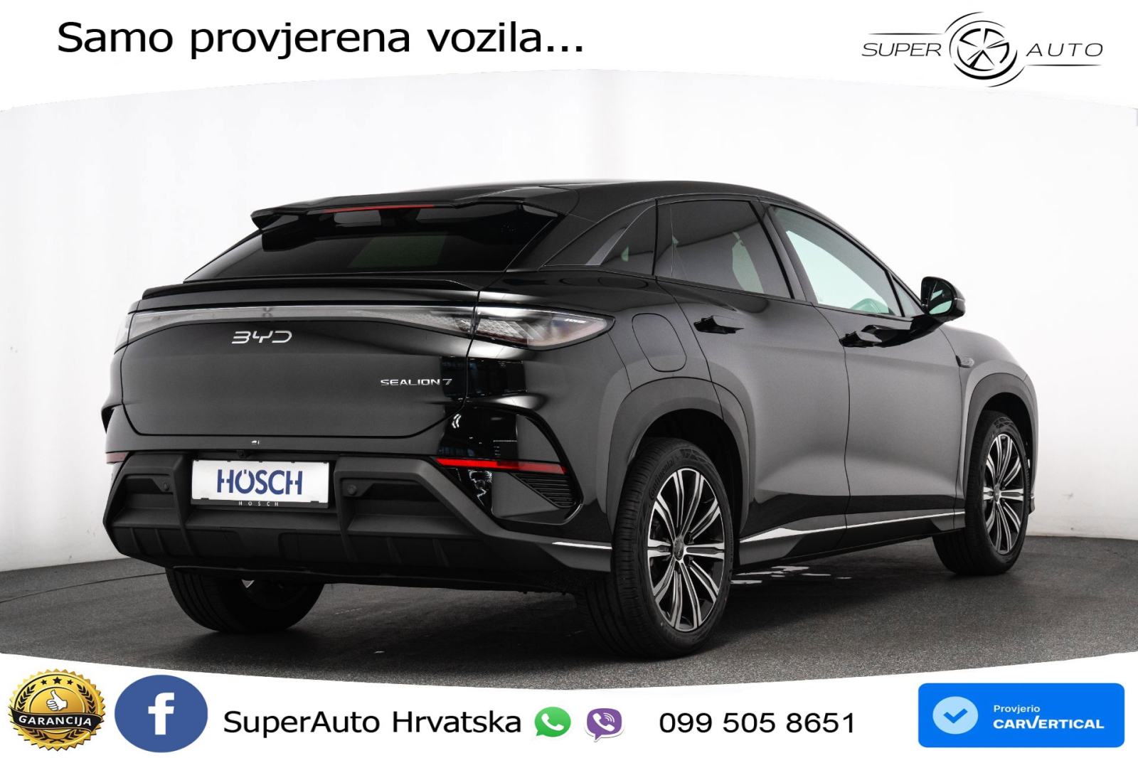 NOVO BYD Sealion 7 82,5 kWh Comfort 313 KS, LED+ACC+4xGR SJED+360+PDC, fotografija 5
