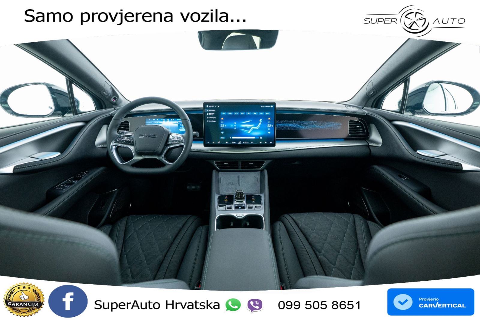 NOVO BYD Sealion 7 82,5 kWh Comfort 313 KS, LED+ACC+4xGR SJED+360+PDC, fotografija 6