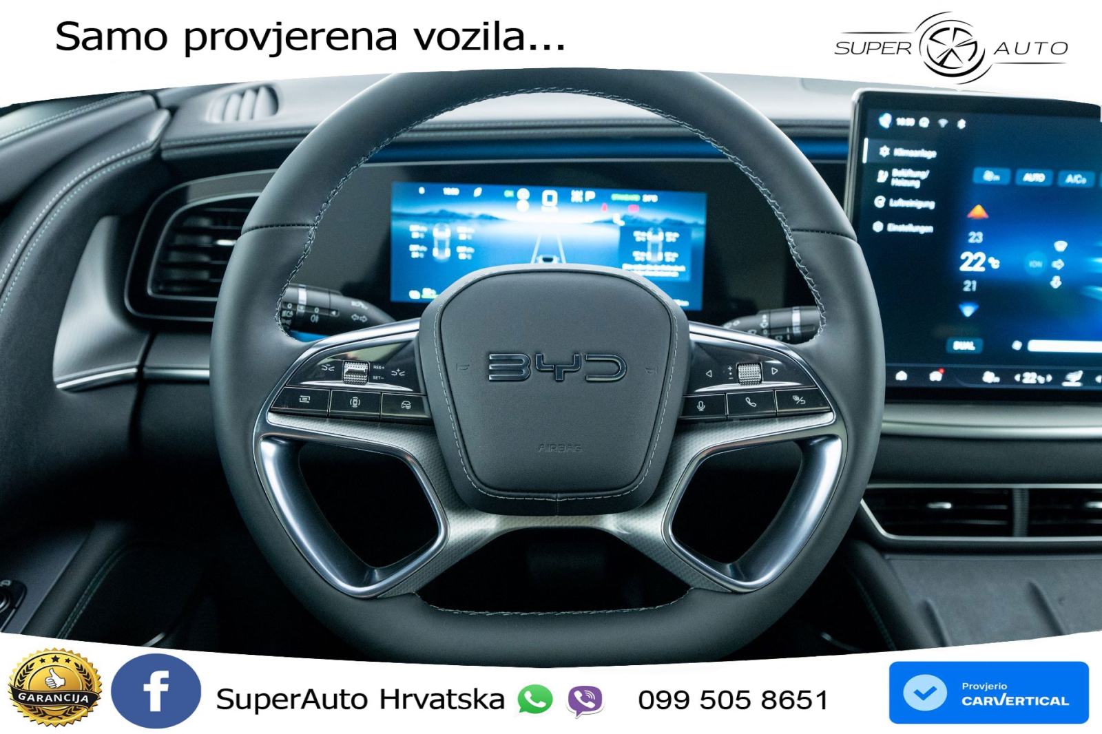 NOVO BYD Sealion 7 82,5 kWh Comfort 313 KS, LED+ACC+4xGR SJED+360+PDC, fotografija 7