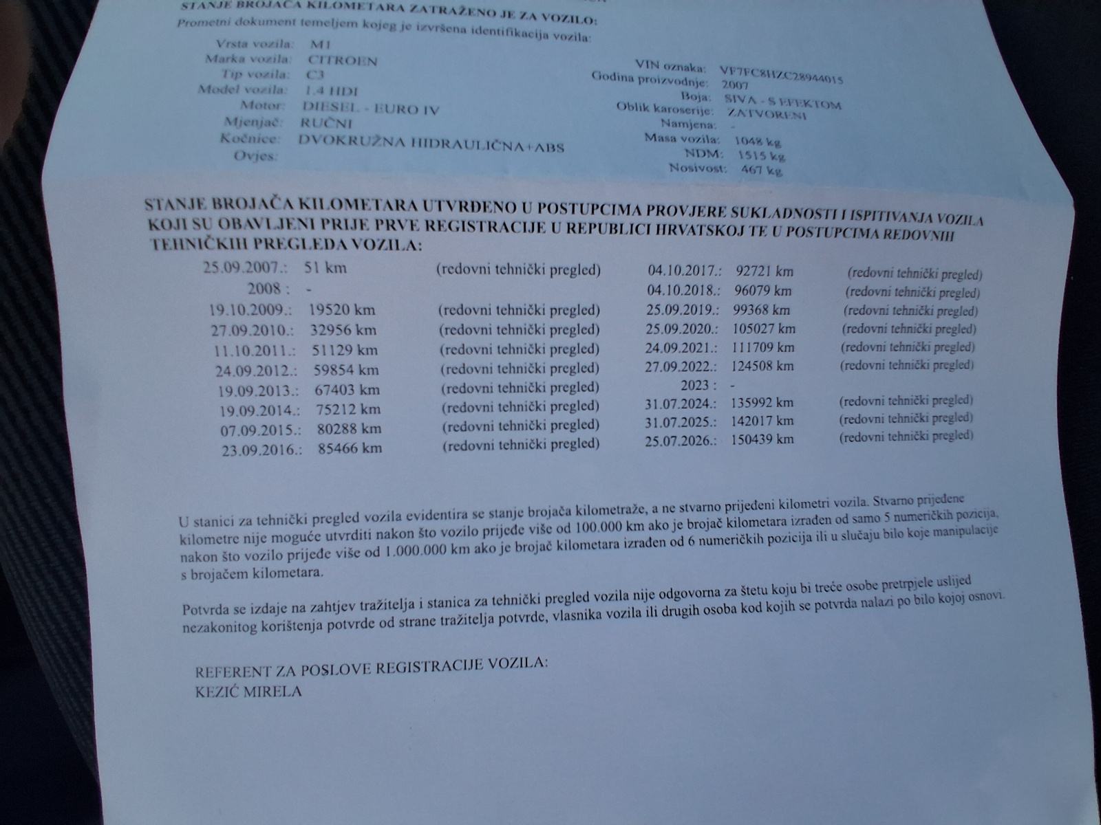 Citroën C3 1,4 HDi - SAMO 150.000km - REG.CILU GODINU 8/2027god, fotografija 7