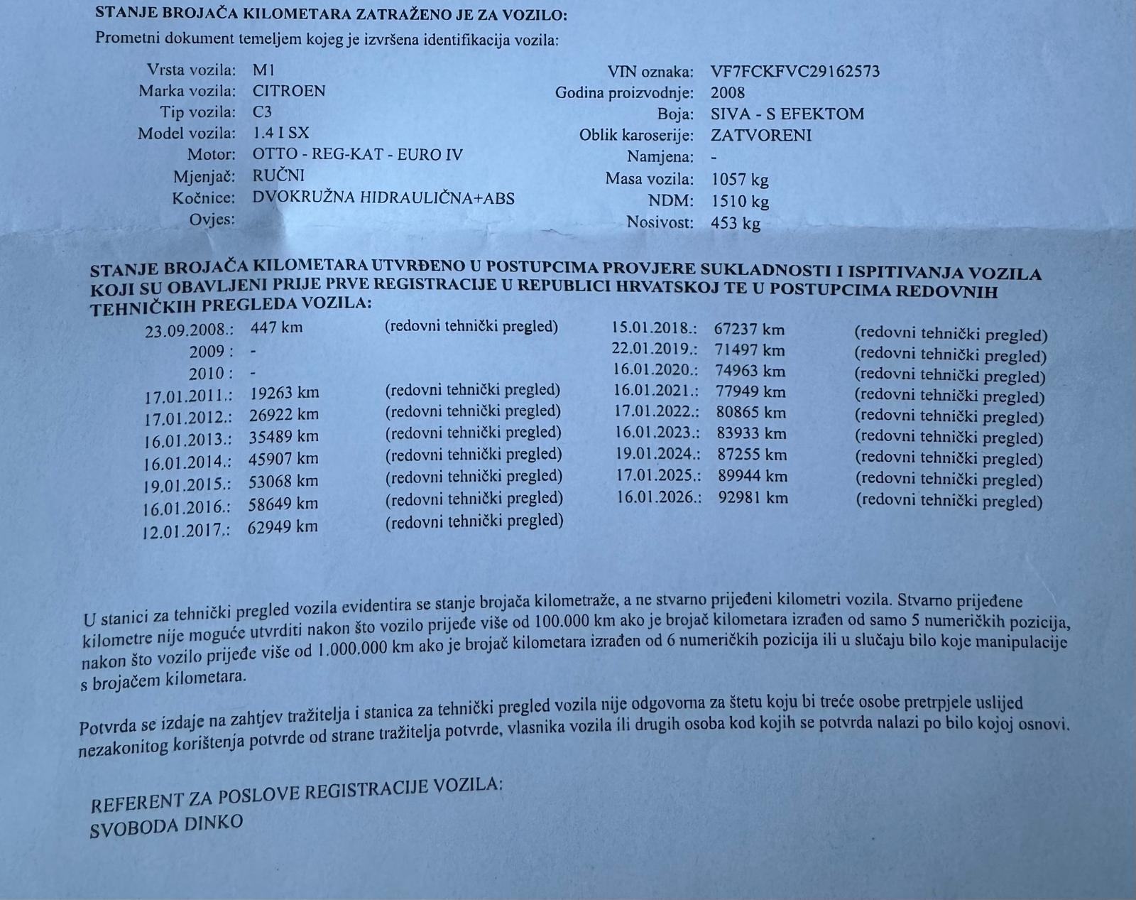Citroën C3 1,4 8v klima samo 95000km servisna knjiga kao nov, fotografija 2