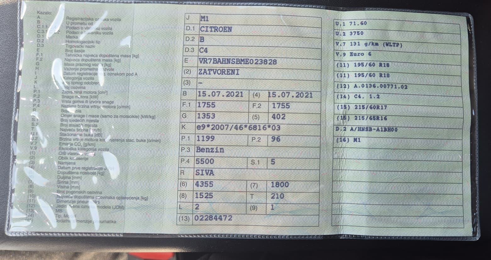 Citroën C4 1,2 PureTech AUTOMATIC 96KW 2021 GOD. HR VOZILO, U PDV-u, fotografija 18